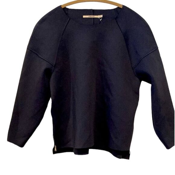 J brand blue scuba, top with side, zippers size medium - Picture 1 of 8